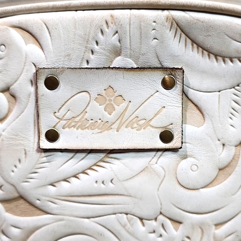 Patricia Nash Fiora cream ivory tooled dome satchel - Picture 5 of 15